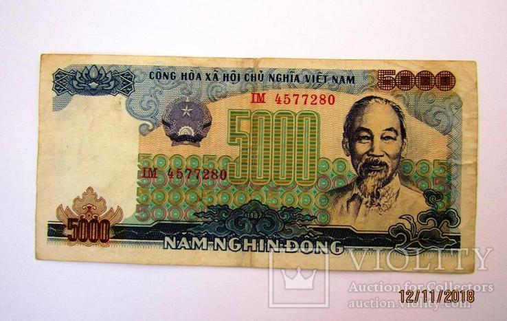 Вьетнам 5000 Dong 1987