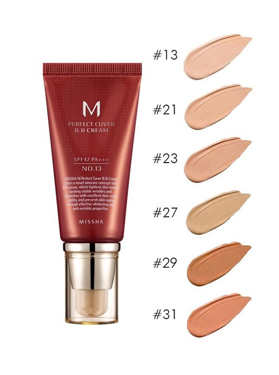 ВВ крем Missha M Perfect Cover BB Cream № 21 Объем 50 мл. (Корея)