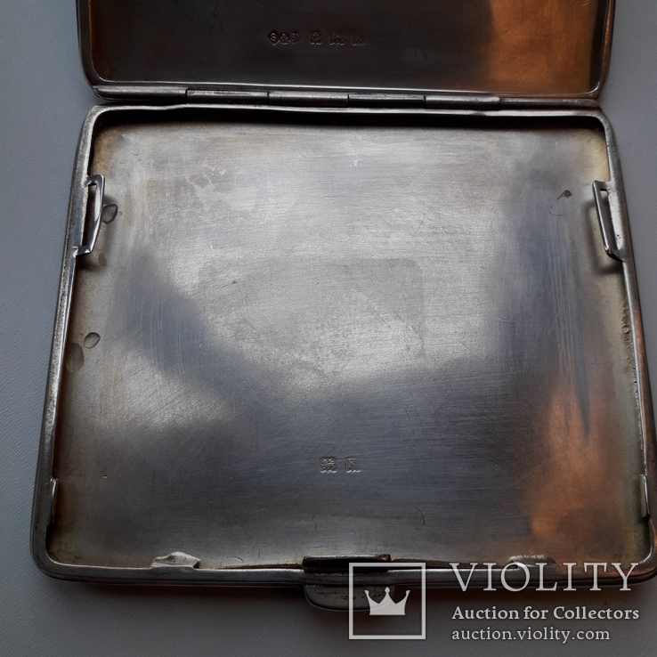 Портсигар, серебро, 128 грамм, Великобритания, 1934 год, фото №4