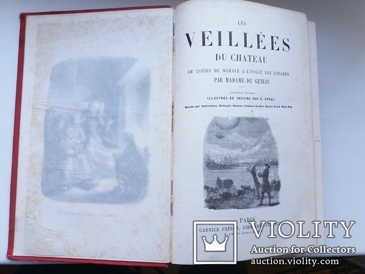 Les Veillees Du Chateau з картинками і позолоченими кінцівками аркушів, фото №5