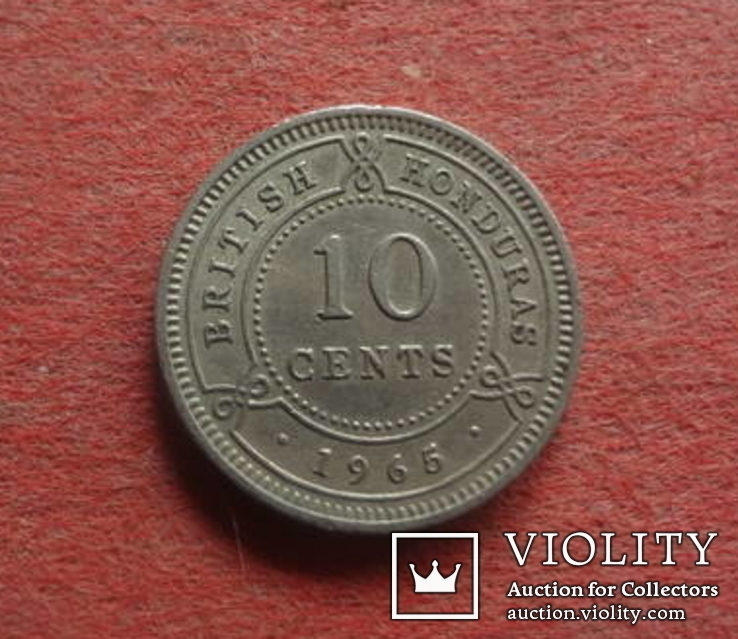 10 центов 1965 гондурас (ж.2.18)~, фото №2