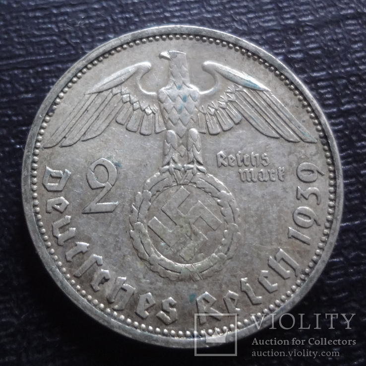 2 марки 1939   серебро  (3.2.7)~, фото №2