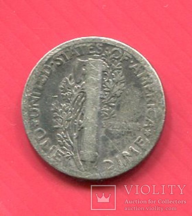 США 10 центов (дайм) 1929, фото №3