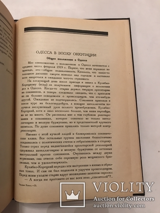 1925 Чёрная Книга Гражданской Войны Оккупация Одессы, фото №4