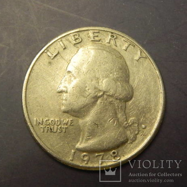 25 центів США 1978 D нечаста, фото №2
