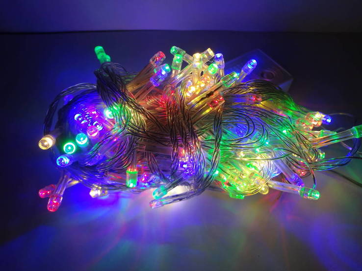 Новорічна гірлянда«Нитка» на 200 лампочок LED .Новогодняя гирлянда., фото №5