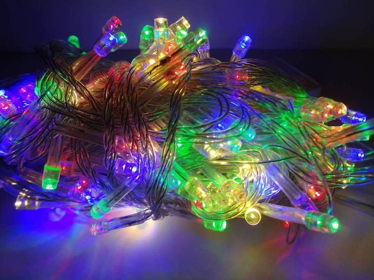 Новорічна гірлянда«Нитка» на 200 лампочок LED .Новогодняя гирлянда., фото №2