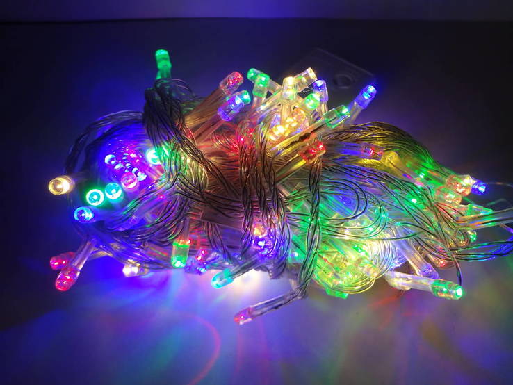 Новорічна гірлянда«Нитка» на 200 лампочок LED .Новогодняя гирлянда., фото №6