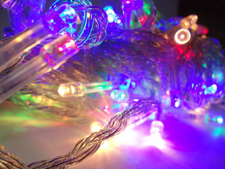 Новорічна гірлянда«Нитка» на 100 лампочок LED .Новогодняя гирлянда., фото №5