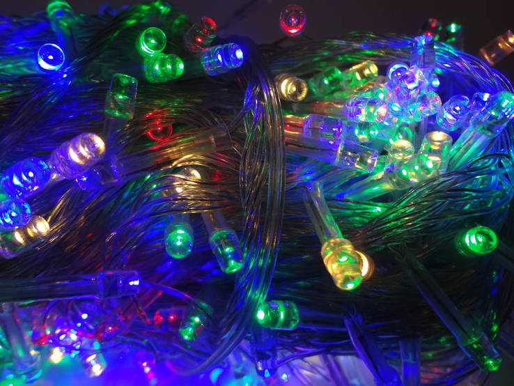 Новорічна гірлянда«Нитка» на 300 лампочок LED .Новогодняя гирлянда.