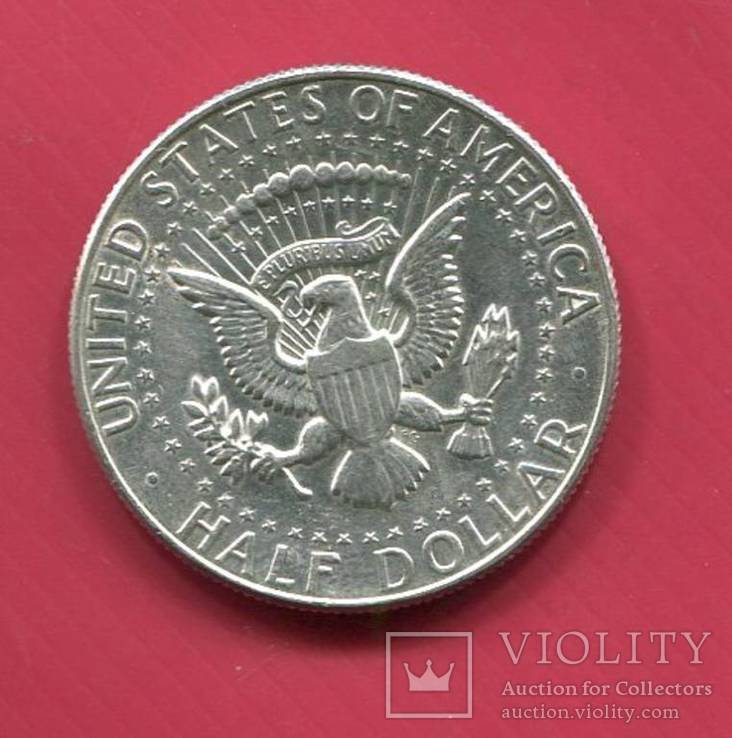 США 1/2 доллара 1965 серебро Кеннеди, фото №3