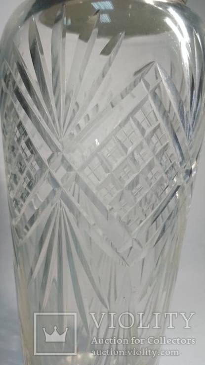 Большая хрустальная ваза в серебре, Европа, фото №9