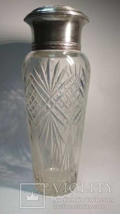 Большая хрустальная ваза в серебре, Европа, фото №2