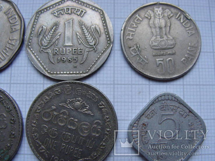Монеты Индии 21 шт., фото №4