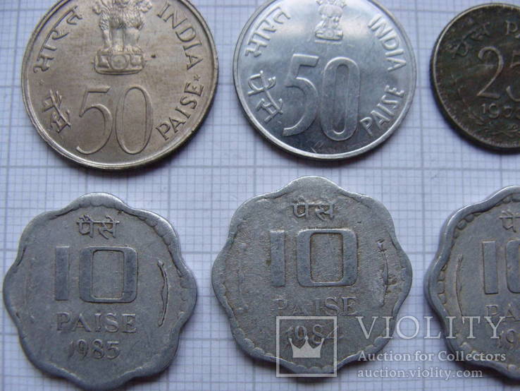 Монеты Индии 21 шт., фото №5