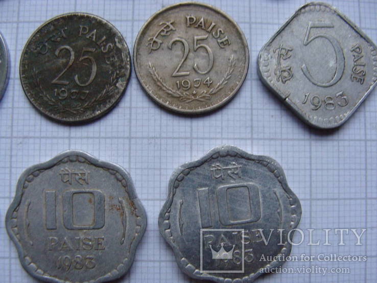 Монеты Индии 21 шт., фото №6
