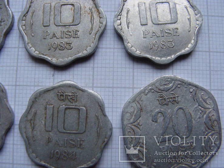 Монеты Индии 21 шт., фото №8