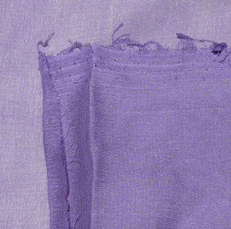 Сиреневый Фиолетовый Креп Шифон из СССР. Отрез 3.5 м. 100% Чистый Шелк, фото №6