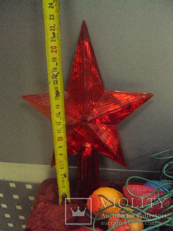 Елочные игрушки гирлянда новогодняя шишки и звезда, фото №8