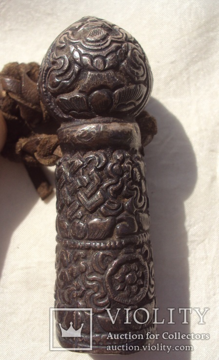 Серебряная ручка печати, Тибет, 19 век., фото №5
