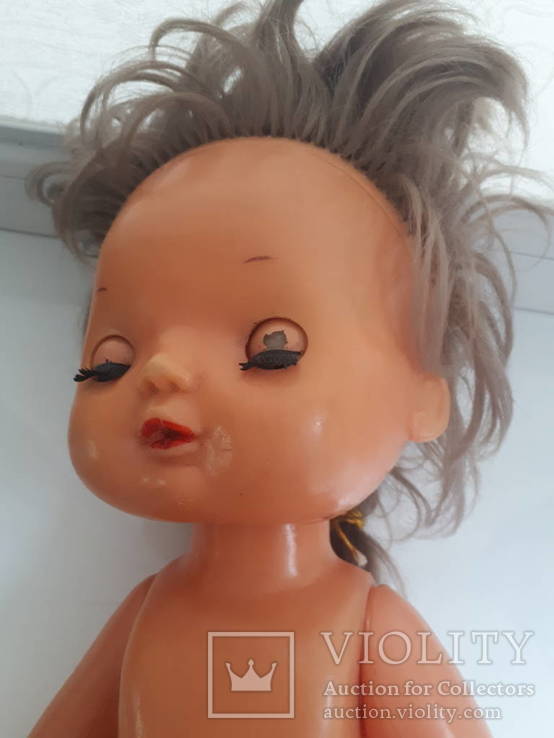 Старая пластмассовая кукла 42 см., фото №11