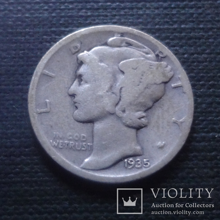 10 центов 1935 США серебро      (К.7.2)~