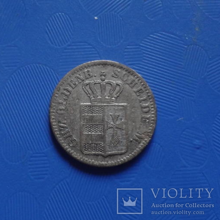 1/2 грошен 1864 Олденбург  серебро   (Х.3.3)~, фото №2