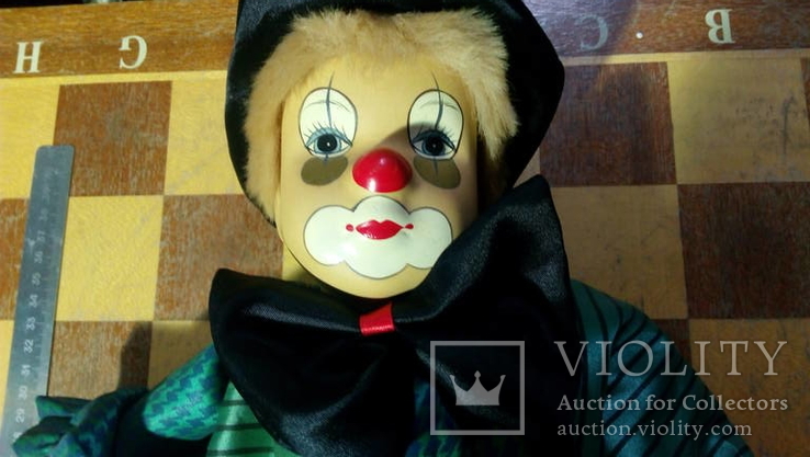 Кукла "Клоун" фарфор, фото №2