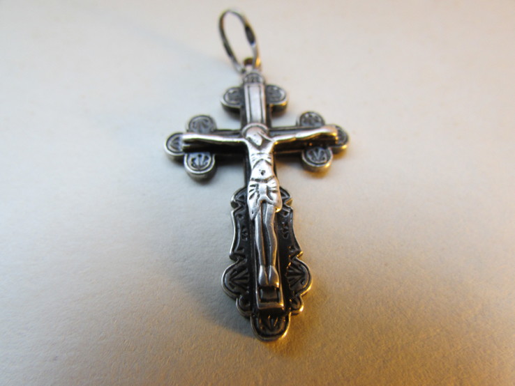 Крест серебренный, фото №2