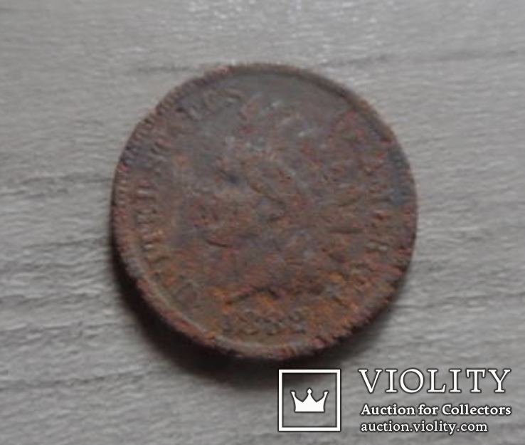 1 цент 1882 США (д.2.4)~, фото №2