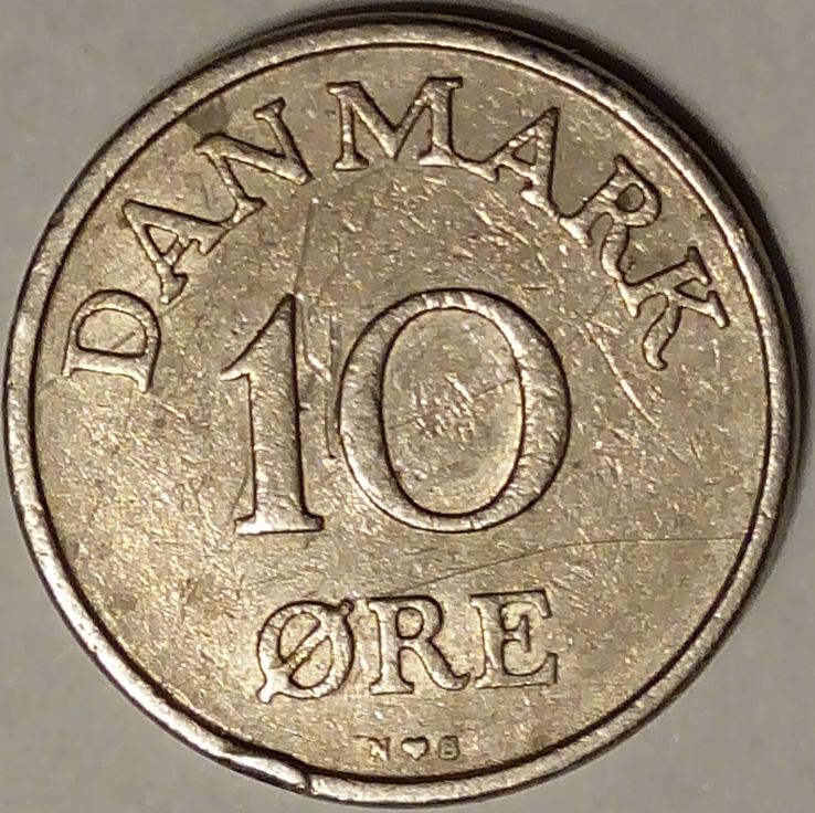 Дания 10 оре 1954