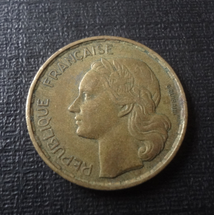 20 франков 1953  Франция   (О.4.8)~, фото №3