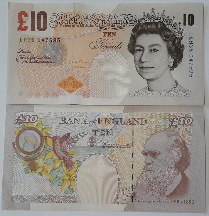 England Великобритания Англия - 10 Pounds 2000 - 2012 серия KH aUNC JavirNV