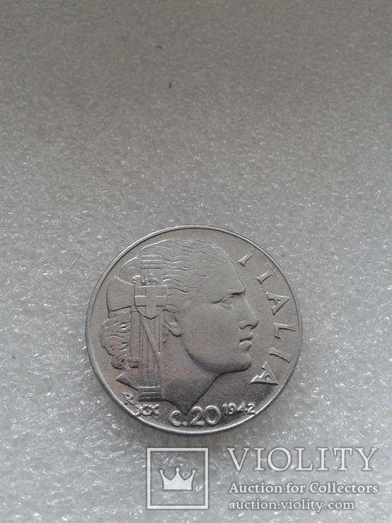 Монета Италии 1942 г., фото №3