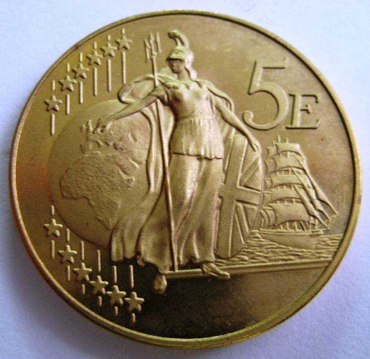 UNITED KINGDOM, комплект европробы 5 евро-1 цент 2002 *9 монет, фото №4