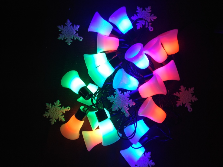 Новогодняя гирлянда "Колокольчики" на 20 лампочок, фото №7
