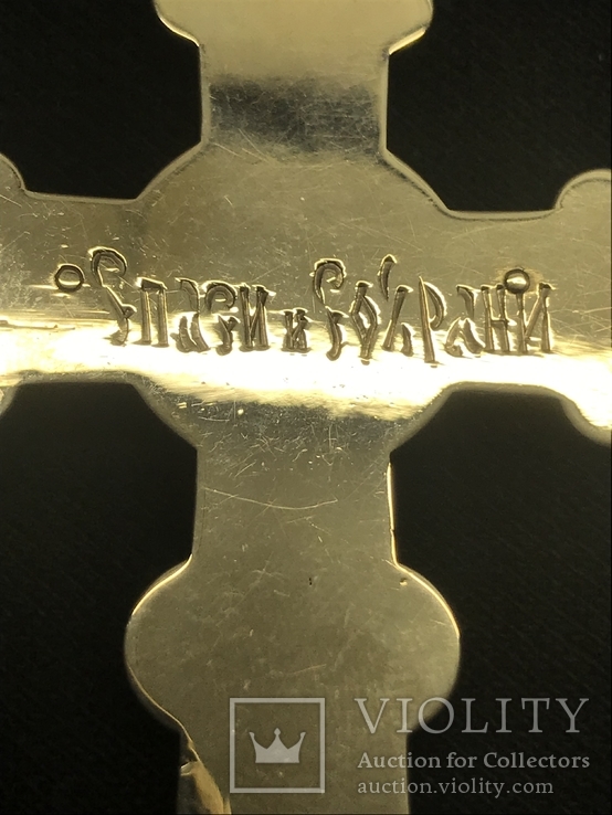 Золотой крест с эмалями 585пр. 21.58 гр., фото №4