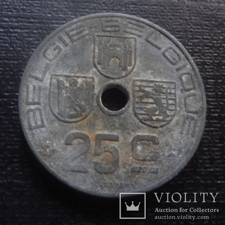 25 центов 1944 Бельгия  (1.1.23)~, фото №2