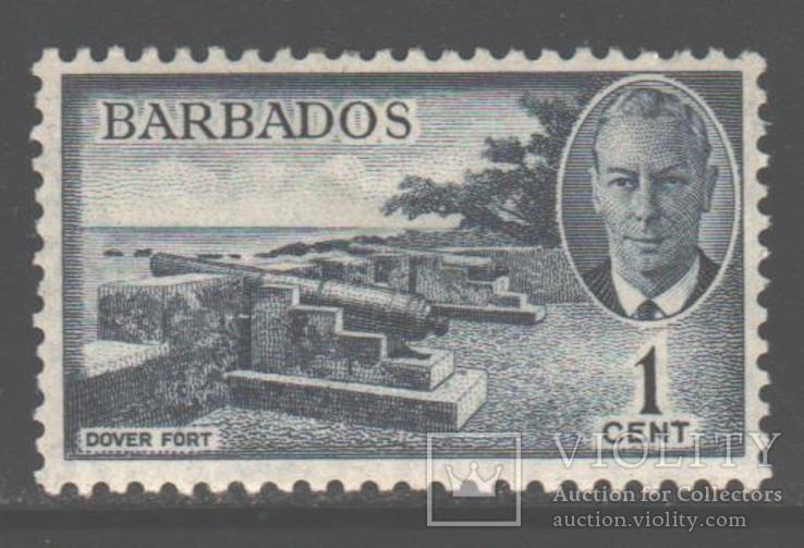 Брит. колонии. 1950. Барбадос, 1 ц. *.