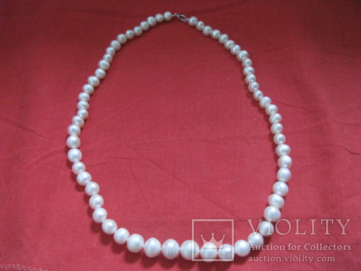 Ожерелье из натурального жемчуга № 2 - длинна - 52 см.,вес - 51,73 гр.