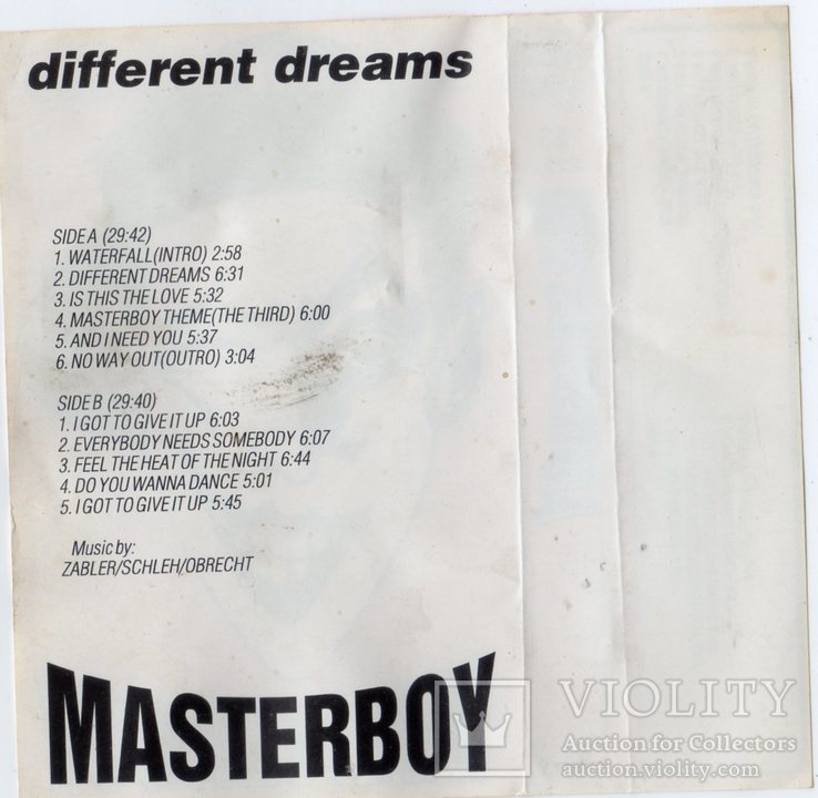 Masterboy (Different Dreams) 1994. (МС). Кассета. Euro Star. Poland. Techno Dance., фото №7