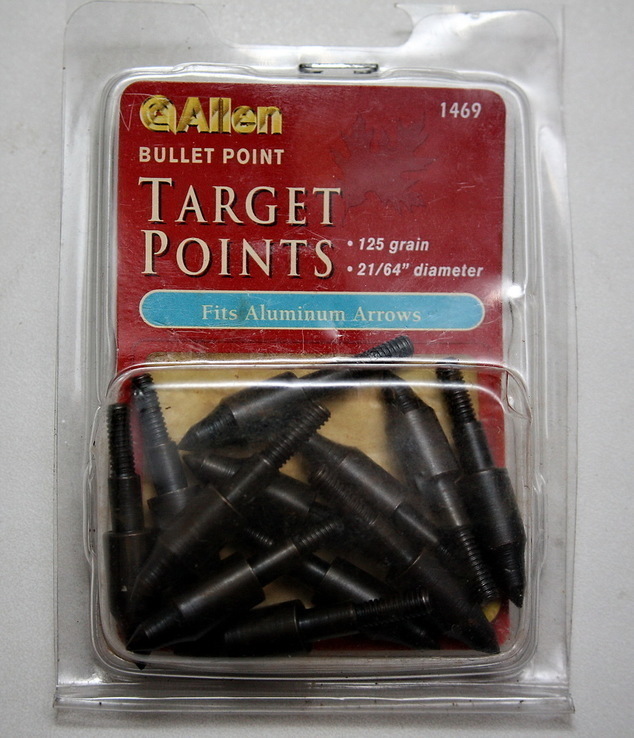 Набор наконечников для стрел Allen Target Points 21/64 d. 125 grain 12 шт.