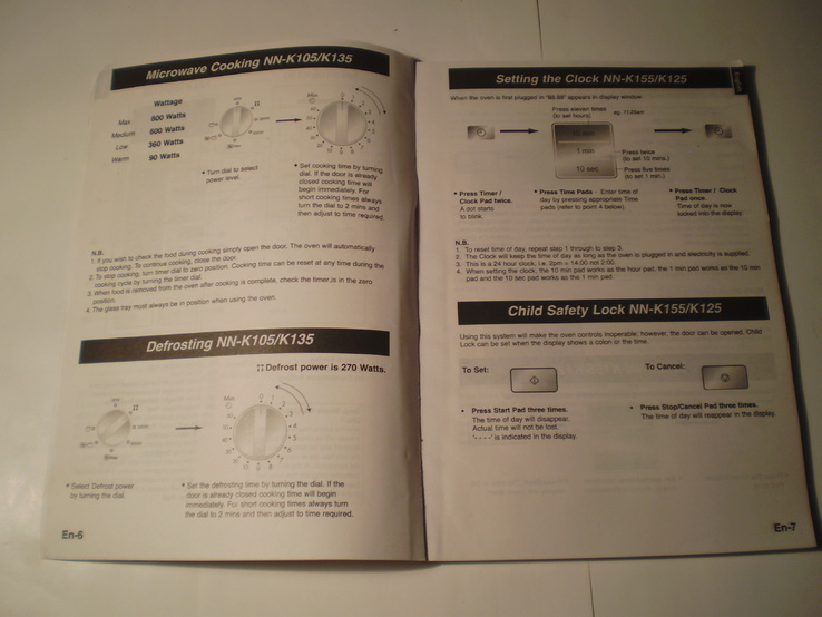 Инструкция для микроволновых печей Panasonic., фото №3
