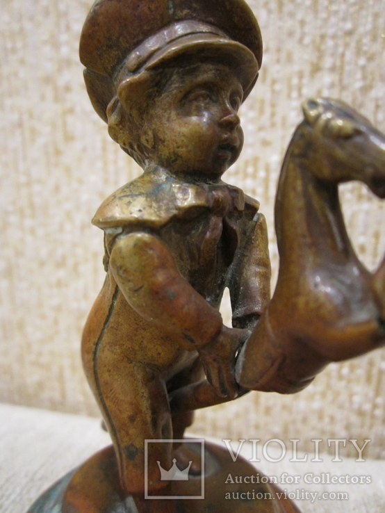 Мальчик на лошадке с хвостиком дореволюционный см.видео, фото №6