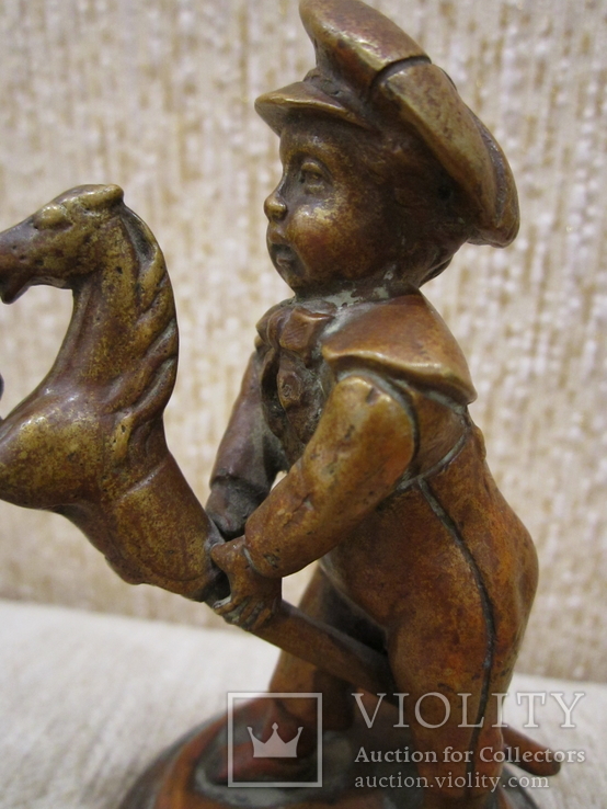 Мальчик на лошадке с хвостиком дореволюционный см.видео, фото №11