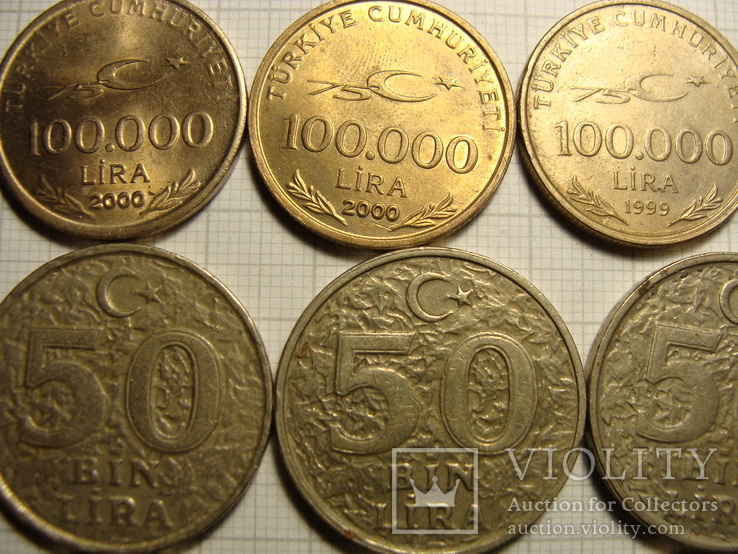 Монеты Турции  19 шт., фото №3