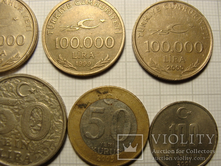 Монеты Турции  19 шт., фото №4