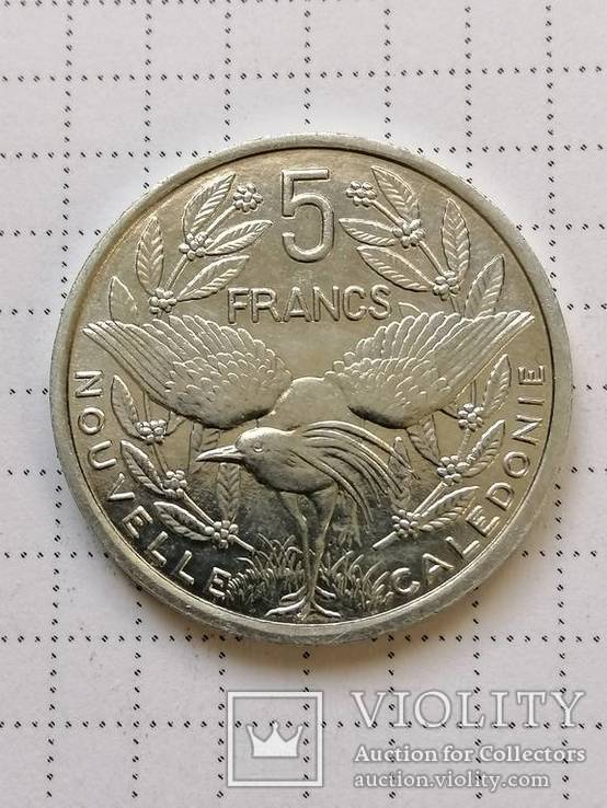 5 франков 1990 Новая Каледония, фото №2