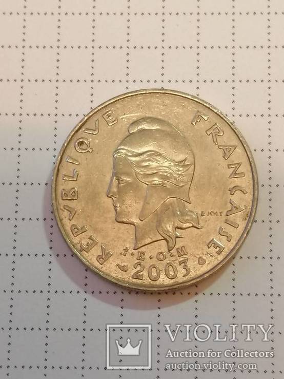 20 франков 2003 Новая Каледония, фото №3