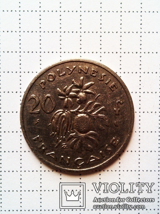 20 франков 1969 Французская Полинезия, фото №2